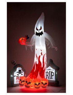 Fantasma gonfiabile con luci con tiranti Cm. 270 2