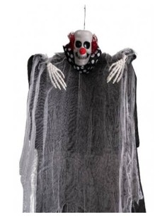 Clown horror con collarino pois d'appendere Cm. 80