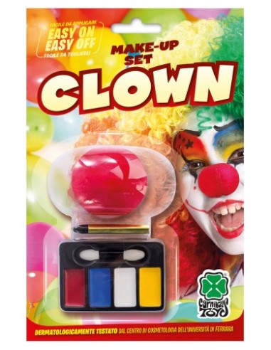 Set trucco clown con naso