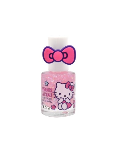 Smalto glitterato con anello - Hello Kitty