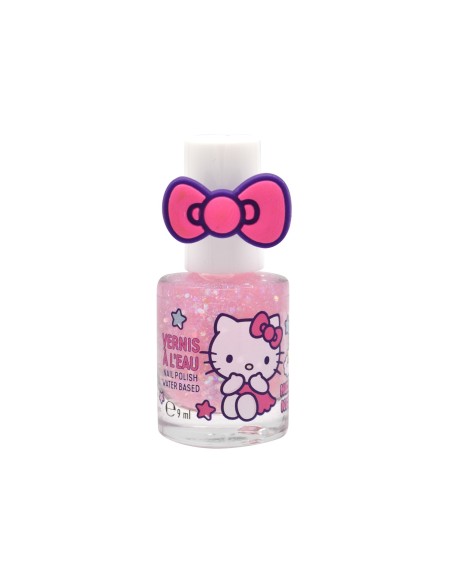Smalto glitterato con anello - Hello Kitty