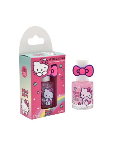 Smalto glitterato con anello - Hello Kitty