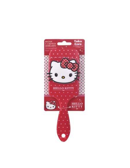 Spazzola per capelli con placca gommata - Hello Kitty
