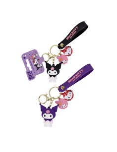 Portachiavi con charms 3D – Kuromi Hello Kitty
