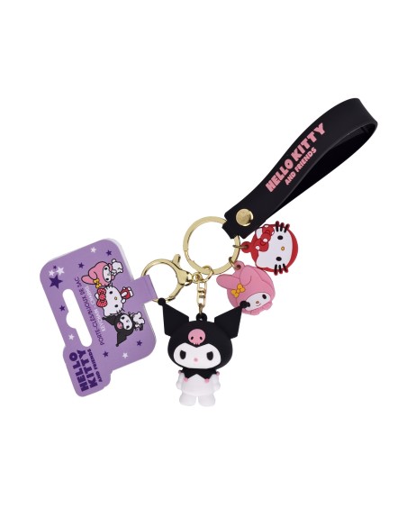 Portachiavi con charms 3D – Kuromi Hello Kitty
