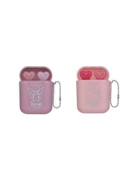 Set 2 lipstick in custodia Earphone – Kuromi & Hello Kitty