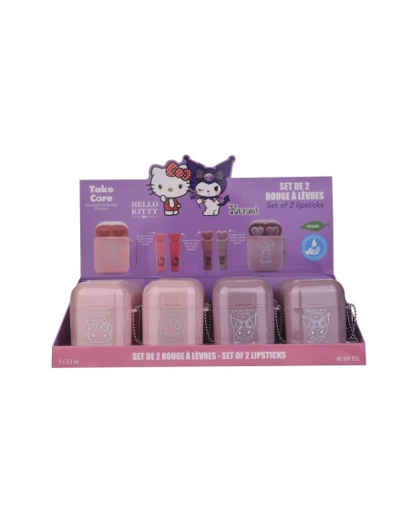 Set 2 lipstick in custodia Earphone – Kuromi & Hello Kitty