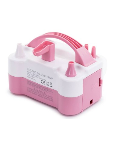Gonfiatore elettrico doppia uscita rosa