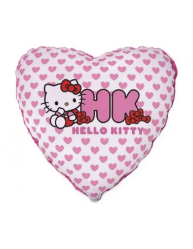Palloncino mylar 18" Cm. 45 - Hello Kitty cuore bianco