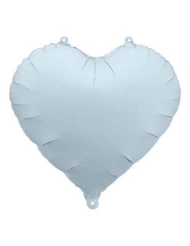 Palloncino mylar 18" Cm. 45 - Cuore - Misty Blue matt