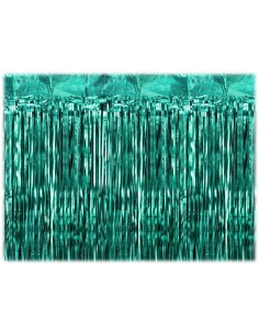 Tenda decorativa metallizzata Cm. 200x100 - Verde bottiglia