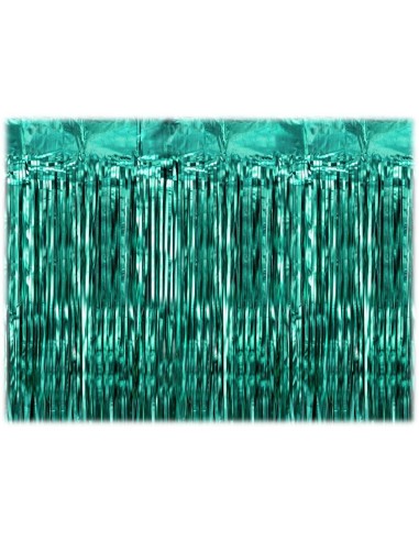 Tenda decorativa metallizzata Cm. 200x100 - Verde bottiglia