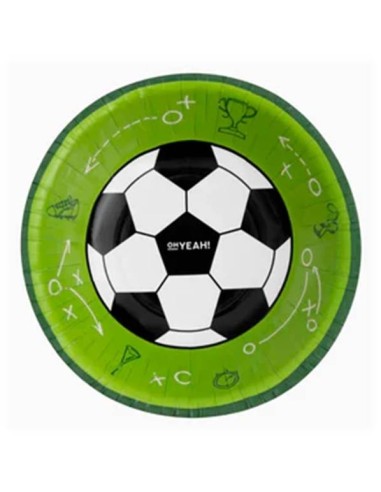 Piatto fondo scodella 350cc - Pallone calcio - Cf. 6 pezzi
