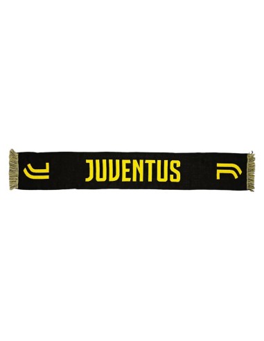 Sciarpa jacquard in acrilico - FC Juventus logo giallo