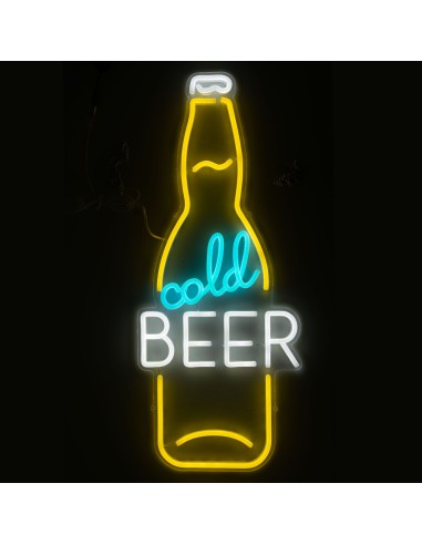 Lampada neon led light "Cold Beer" Cm. 60x25