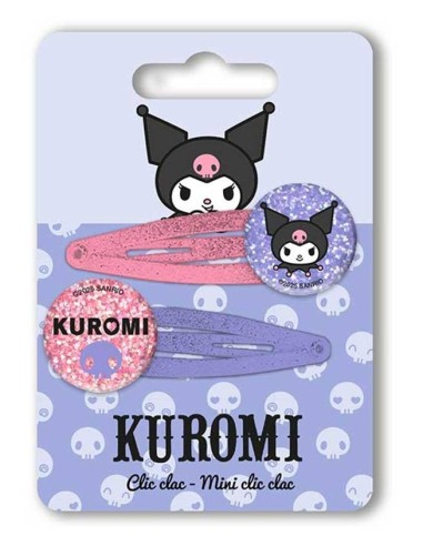 Blister 2 mollette clic clac - Kuromi Hello Kitty