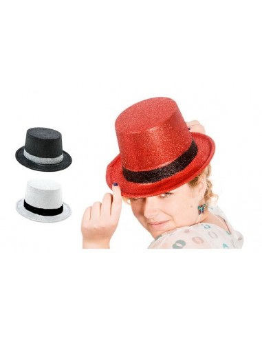 Cappello cilindro glitterato Cm....