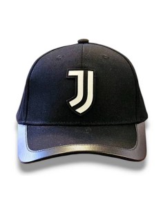 Cappello con visiera nera e logo bianco - FC Juventus