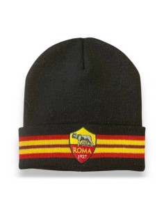 Cappello cuffia in acrilico con risvolto – AS Roma