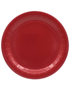 Piatto in carta rotondo compostabile Cm. 32 - Confezione 8 pz - Bordeaux
