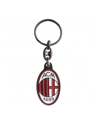 Portachiavi in metallo logo AC Milan
