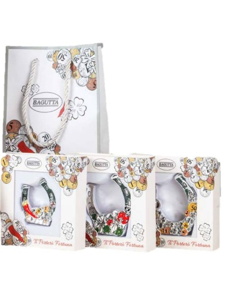 Ferro di cavallo portafortuna in confezione regalo - Expokit 16 pezzi assortiti