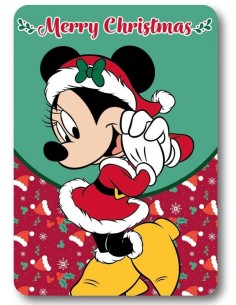 Pail soft Cm. 100x140 - Minnie Merry Christmas