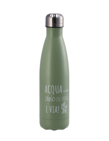 Borraccia termica 500 ML. Cm. 7x26 - Modelli assortiti