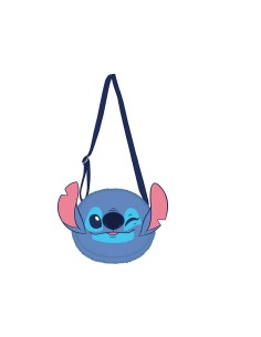 Borsetta tracollina peluche con orecchie - Stitch