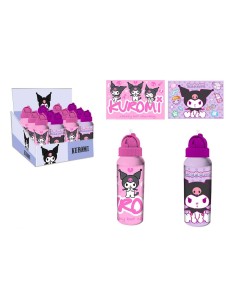 Borraccia alluminio 550 ML con cannuccia - Kuromi