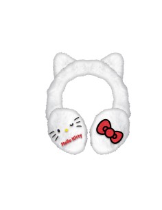 Paraorecchie in peluche 3D con orecchie - Hello Kitty