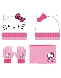 Set invernale 3 pezzi (Cappello + Guanti + Scaldacollo) – Hello Kitty