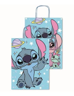 Busta regalo con cordoncino Walt Disney "Stitch" - Cm. 36x12x46