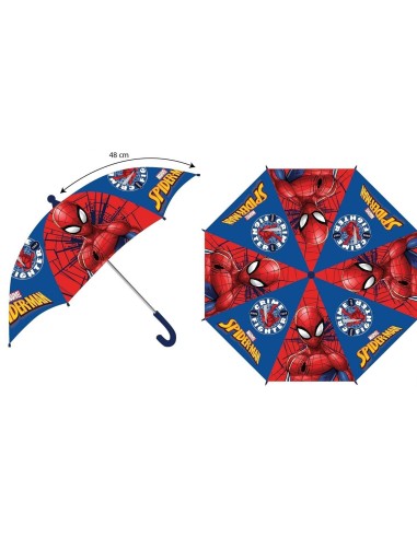 Ombrello lungo automatico 48 Cm. - Spiderman