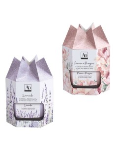 Candela in vasetto vetro profumata Cm. 6x6 - Fragranze assortite 2