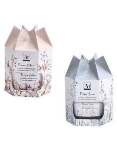 Candela in vasetto vetro profumata Cm. 7x8 - Fragranze assortite