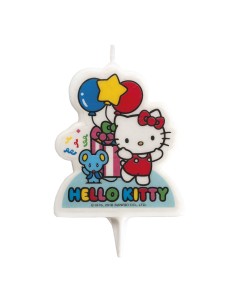 Candelina per torta 2D Cm. 7,5 - Hello Kitty