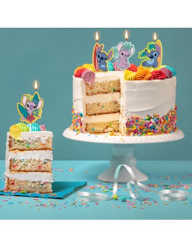Candeline per torta sagomate 4 pezzi - Stitch