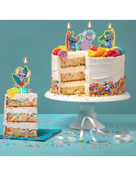 Candeline per torta sagomate 4 pezzi - Stitch