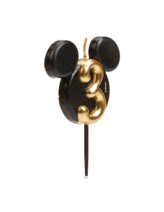 Candelina per torta sagomata orecchie Mickey/Minnie – Numero 3 2