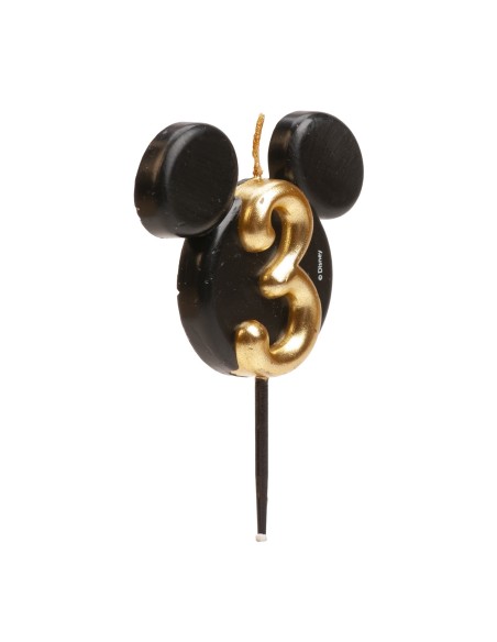 Candelina per torta sagomata orecchie Mickey/Minnie – Numero 3