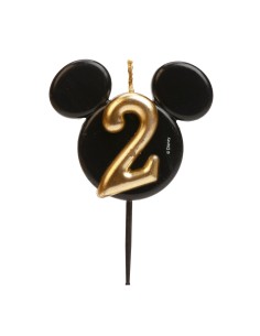 Candelina per torta sagomata orecchie Mickey/Minnie – Numero 2