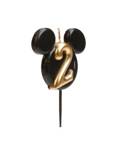Candelina per torta sagomata orecchie Mickey/Minnie – Numero 2 2