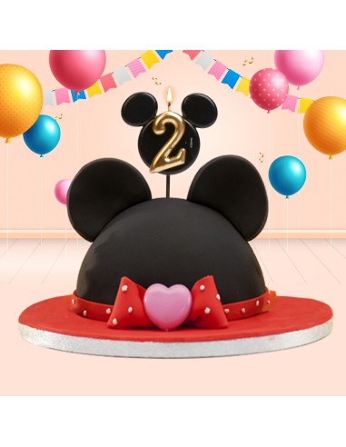 Candelina per torta sagomata orecchie Mickey/Minnie – Numero 2