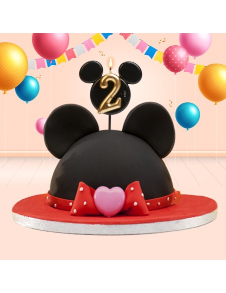 Candelina per torta sagomata orecchie Mickey/Minnie – Numero 2