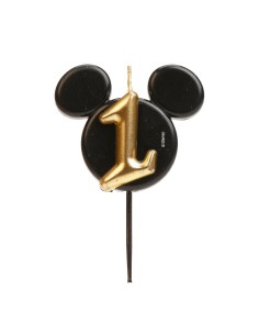 Candelina per torta sagomata orecchie Mickey/Minnie – Numero 1