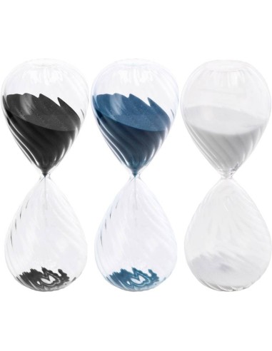 Clessidra in vetro «Color» - 15 minuti - Cm. 7x16 – Modelli assortiti