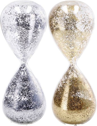Clessidra in vetro «Oro&Argento» Cm. 6,5x16 – Modelli assortiti