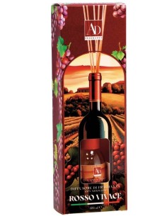 Diffusore essenze 125 ML con midollini - Rosso vivace
