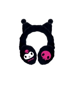 Paraorecchie in peluche 3D con orecchie - Kuromi